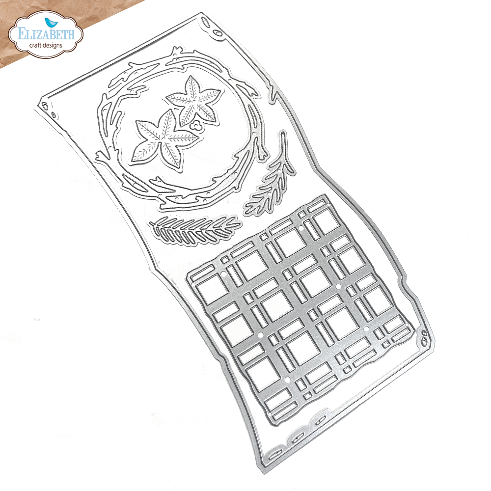 Elizabeth Craft Designs Golden Season Dies Book of Christmas Square (2295)