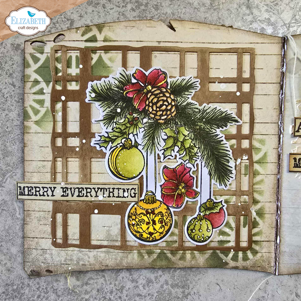 Elizabeth Craft Designs Golden Season Dies Book of Christmas Square (2295)