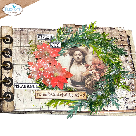 Elizabeth Craft Designs Golden Season Dies Book of Christmas Square (2295)