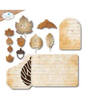 Elizabeth Craft Designs Golden Season Dies Fall Leaves (2294)