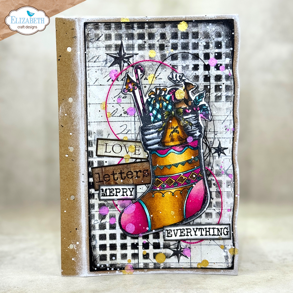 Elizabeth Craft Designs Golden Season Stamp & Die Set Deck the Halls (CSD426)