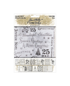 Idea-ology Tim Holtz Christmas Collage Paper (TH94409)