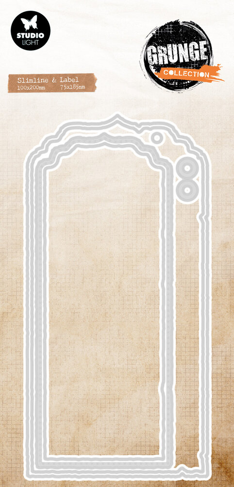 Studio Light Slimline & Label Grunge Cutting Dies (SL-GR-CD1063) Studio Light Slimline & Label Grunge Cutting Dies (SL-GR-CD1063)