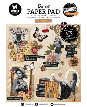 SL - Studio Light Paper Elements A5 Grunge Die-cut Paper Pad (SL-GR-DCPP399) SL - Studio Light Paper Elements A5 Grunge Die-cut Paper Pad (SL-GR-DCPP399)