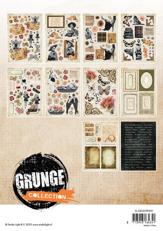 Studio Light Paper Elements A5 Grunge Die-cut Paper Pad (SL-GR-DCPP399) Studio Light Paper Elements A5 Grunge Die-cut Paper Pad (SL-GR-DCPP399)