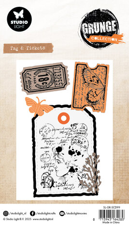 Studio Light Tag & Tickets Grunge Stamp & Dies (SL-GR-SCD99) Studio Light Tag & Tickets Grunge Stamp & Dies (SL-GR-SCD99)