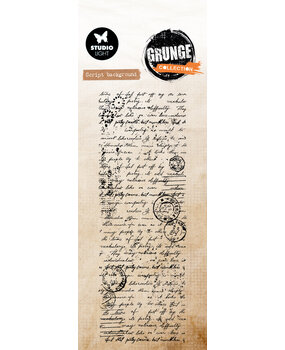 Studio Light Script Background Grunge Clear Stamp (SL-GR-STAMP891)