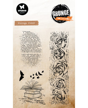 Studio Light Vintage Roses Grunge Clear Stamp (SL-GR-STAMP892)