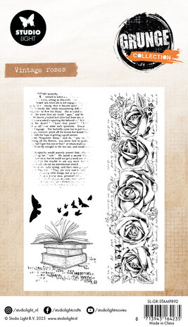 Studio Light Vintage Roses Grunge Clear Stamp (SL-GR-STAMP892) Studio Light Vintage Roses Grunge Clear Stamp (SL-GR-STAMP892)
