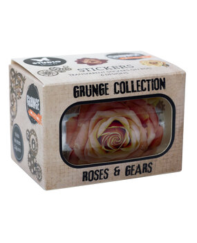 Studio Light Roses & Gears Grunge Transparent Stickers on Roll (SL-GR-STIC55)