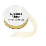 Simple and Basic Cream Organza Ribbon (8mmx10m) (SBA402)