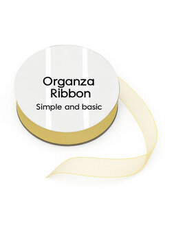 HG - Simple and Basic Cream Organza Ribbon (8mmx10m) (SBA402) HG - Simple and Basic Cream Organza Ribbon (8mmx10m) (SBA402)