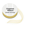 Simple and Basic Cream Organza Ribbon (8mmx10m) (SBA402)