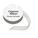 Simple and Basic Grey Organza Ribbon (8mmx10m) (SBA403)