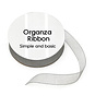 Simple and Basic Grey Organza Ribbon (8mmx10m) (SBA403)