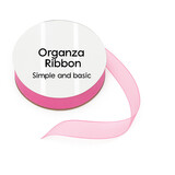 Simple and Basic Pink Organza Ribbon (8mmx10m) (SBA405)