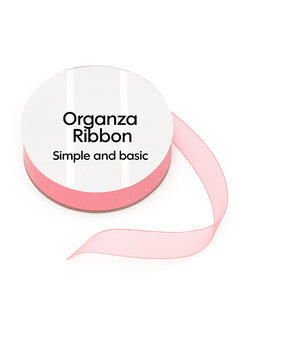 Simple and Basic Salmon Organza Ribbon (8mmx10m) (SBA407)
