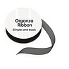 Simple and Basic Black Organza Ribbon (8mmx10m) (SBA409)