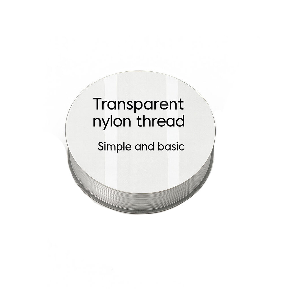 Simple and Basic Transparent Nylon Thread (0,12mmx50m) (SBA653)