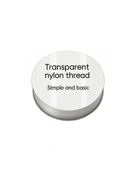 Simple and Basic Transparent Nylon Thread (0,12mmx50m) (SBA653)