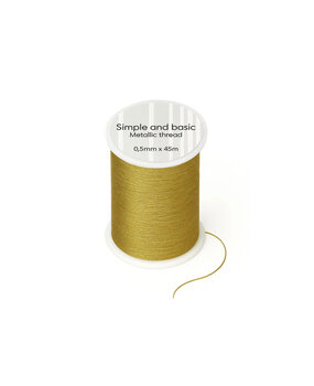 Simple and Basic Metallic Thread Gold (0,5mmx45m) (SBA655)