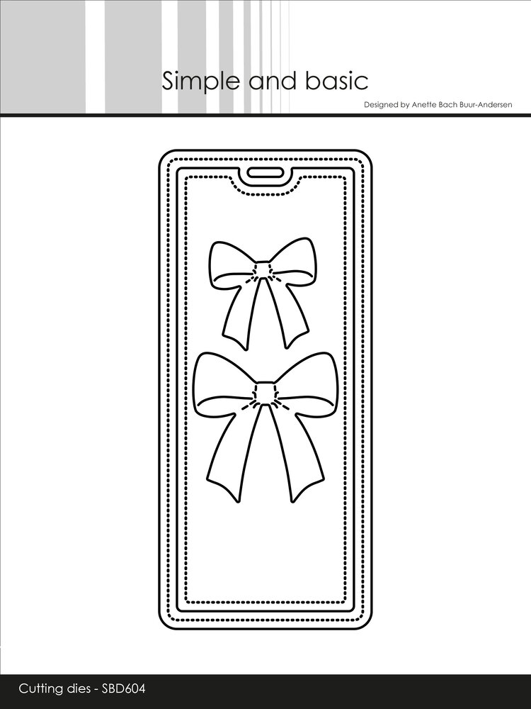Simple and Basic Beautiful bows on a Tag Dies (SBD604)