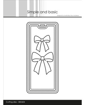 Simple and Basic Beautiful bows on a Tag Dies (SBD604)