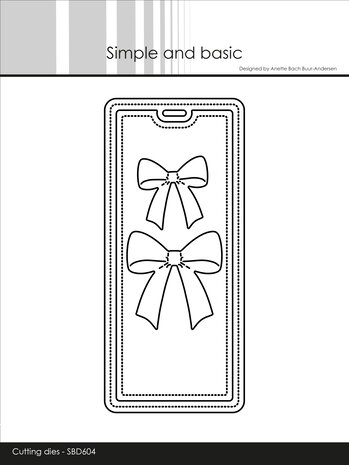 Simple and Basic Beautiful bows on a Tag Dies (SBD604)