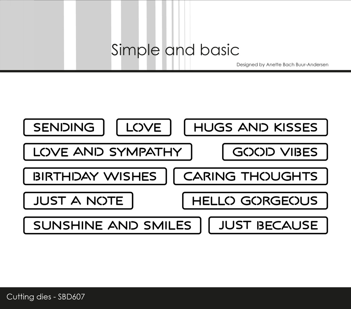 Simple and Basic All-in-one Plate Good Vibes Dies (SBD607)