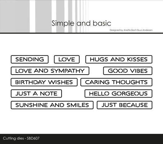 Simple and Basic All-in-one Plate Good Vibes Dies (SBD607)