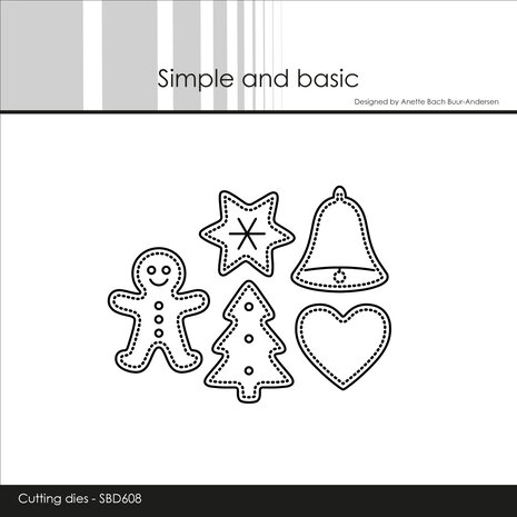 Simple and Basic Christmas Cookies Dies (SBD608)
