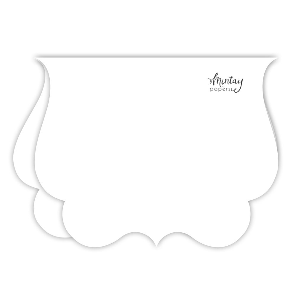 Basic Bracket Card Base White (5pcs) (MT-BASIC-C55) - Craftlines B.V.