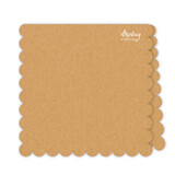 Mintay Basic Scalloped Card Base Kraft (5pcs) (MT-BASIC-C58)