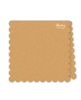 Mintay Basic Scalloped Card Base Kraft (5pcs) (MT-BASIC-C58)