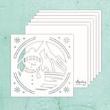 Mintay Chippies Album Base 8x8 Inch Snowman (MT-CHIP4-A7)