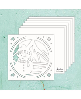 Mintay Chippies Album Base 8x8 Inch Snowman (MT-CHIP4-A7)