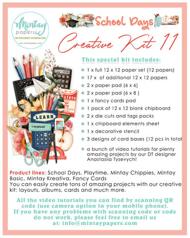 Mintay Creative Kit School Days (MT-KIT-11) Mintay Creative Kit School Days (MT-KIT-11)