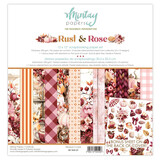 Mintay Rust & Rose 12x12 Inch Scrapbooking Paper Set (MT-RAR-07)