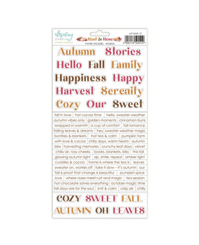 Mintay Rust & Rose 6x12 Inch Paper Stickers Words (MT-RAR-13)