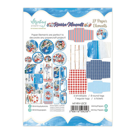 Mintay Riviera Moments Paper Elements (27pcs) (MT-RIV-LSCE)