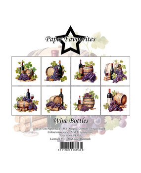 Paper Favourites Wine Bottles 6x6 Inch Paper Pad (PF558)