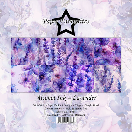 Paper Favourites Alcohol Ink Lavender 12x12 Inch Paper Pad (PF758) Paper Favourites Alcohol Ink Lavender 12x12 Inch Paper Pad (PF758)