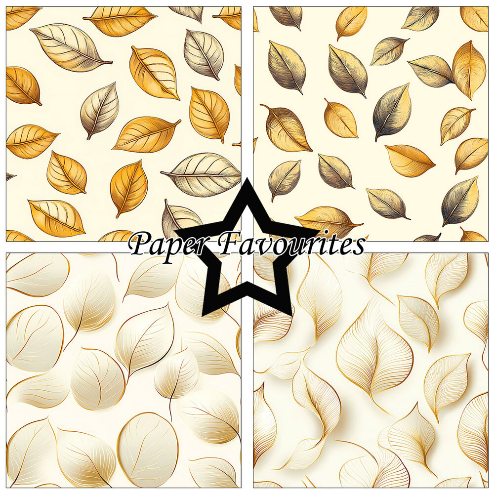 Paper Favourites Leaves 12x12 Inch Paper Pad (PF759) Paper Favourites Leaves 12x12 Inch Paper Pad (PF759)