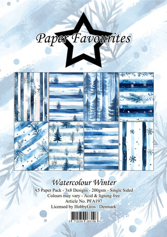Paper Favourites Watercolour Winter A5 Paper Pad (PFA197) Paper Favourites Watercolour Winter A5 Paper Pad (PFA197)