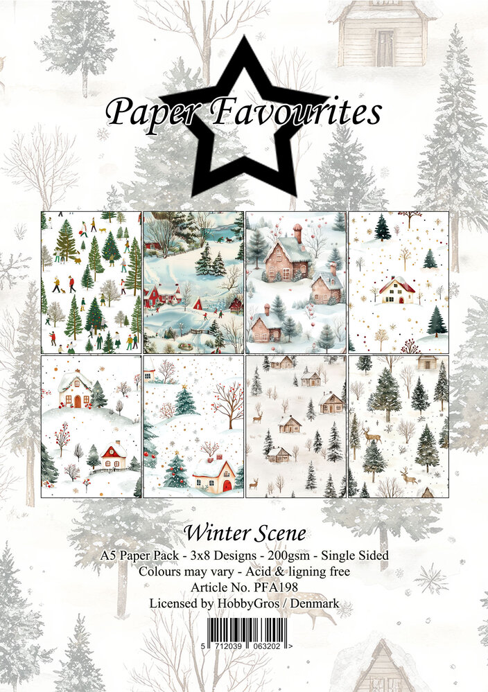 Paper Favourites Winter Scene A5 Paper Pad (PFA198)