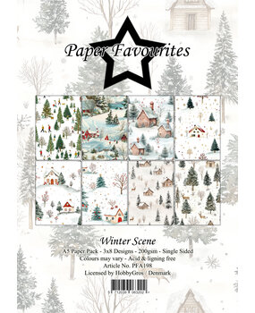 Paper Favourites Winter Scene A5 Paper Pad (PFA198)