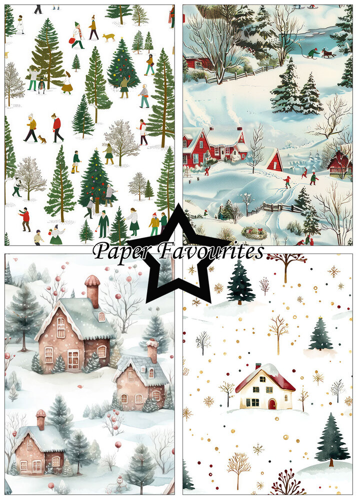 Paper Favourites Winter Scene A5 Paper Pad (PFA198)