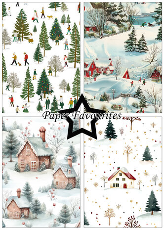 Paper Favourites Winter Scene A5 Paper Pad (PFA198)