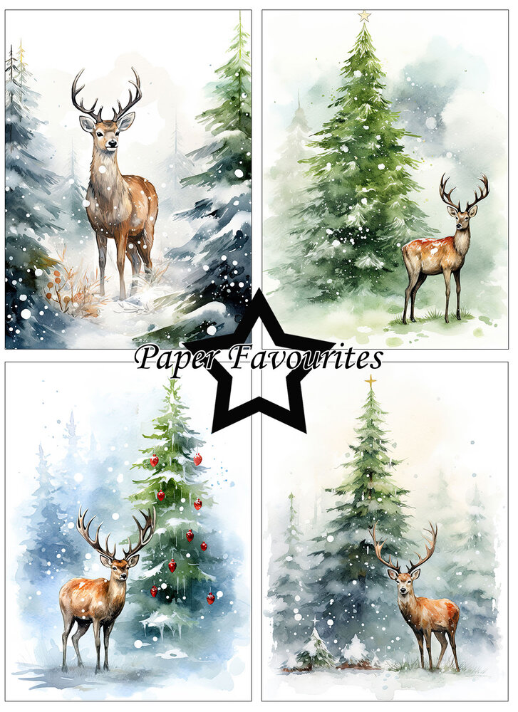 Paper Favourites Reindeer A6 Paper Pad (PFA598)
