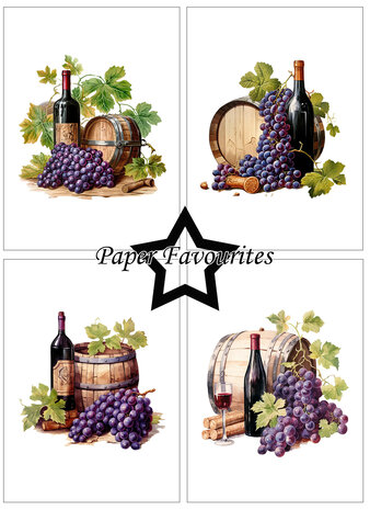 Paper Favourites Wine Bottles A6 Paper Pad (PFA599)